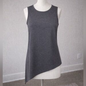 Indygena Performance Asymmetrical Athletic Tank Top Gray Medium
